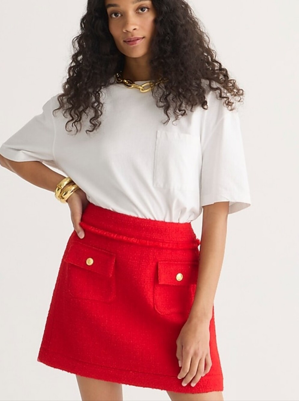 J. Crew Wool Tweed Mini Skirt